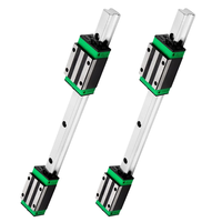 IMetrx HGR20 Kit Rel pemandu linier, 2x200mm rel + 4xHGH20 blok bantalan baja karbon pelumas sendiri presisi tinggi antikarat