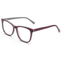 Elan Optical RD26043 Meilleure Vente Monture de Lunettes Classique Rectangulaire Ronde Unisexe en Acétate Écologique à Monture Complète