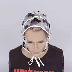 Export Europe America Disposable Printing PE Women <strong>Rain</strong> <strong>Bonnet</strong> - Product Image 6