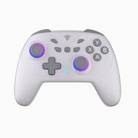Control Inalámbrico para Nintendo Switch/PC/Android con Joystick de Efecto Hall, Giroscopio de Seis Ejes y Luz RGB