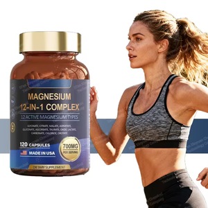 Cápsulas de Suplementos de Magnesio, Cápsulas de Glicinato de Magnesio, <span class=keywords><strong>Complejo</strong></span> de Calcio y Magnesio 12 en 1, Gomitas, Suplemento <span class=keywords><strong>para</strong></span> un Sueño Saludable - Product Image 1