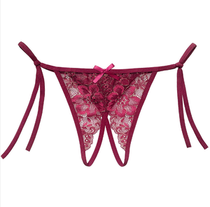 Culotte transparente ouverte <span class=keywords><strong>sur</strong></span> <span class=keywords><strong>le</strong></span> <span class=keywords><strong>devant</strong></span> Sous-vêtements pour femmes <span class=keywords><strong>String</strong></span> sans entrejambe - Product Image 6