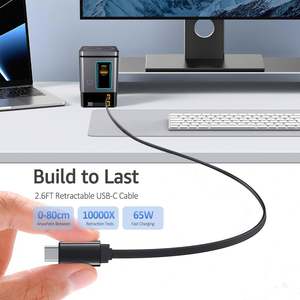JEDI Chargeur sans fil 6-en-1 105W Station de charge Câble USB-C rétractable Combo d'alimentation USB C Multiprise pour plusieurs appareils - Product Image 4