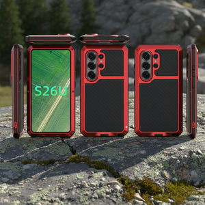 Étui de téléphone hybride en aluminium TPU PC étanche à l'eau et à la poussière, résistant aux chocs pour <span class=keywords><strong>Samsung</strong></span> S26 S26 Ultra Plus, couverture intégrale anti-chute - Product Image 1