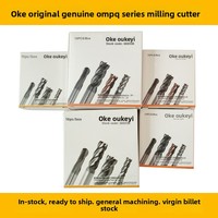 OKE Fraise à queue plate noire à 4 cannelures, revêtue, outil de coupe CNC, modèle 088, longueur 10 mm
