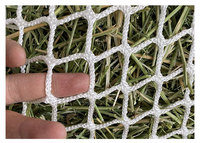 DM Filet à foin sans nœuds à alimentation lente pour chevaux / Sac à foin suspendu à ouverture supérieure grande capacité pour une alimentation d'une journée entière / Pour remorque 80x90cm