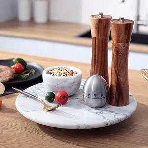Купол из закаленного стекла, Мраморная акриловая фурнитура для обеденного стола, вращающийся Органайзер-держатель, прозрачный вращающийся поднос, свадебная вращающаяся форма - Product Image 2