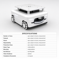 Plateforme robotique mobile autonome, charge utile de 600 kg, avec navigation laser SLAM pour le transport, à vendre directement de l'usine