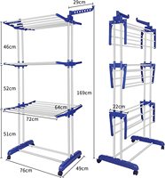 Vente directe en usine, support mural amovible, support de séchage de vêtements, support de séchage de vêtements