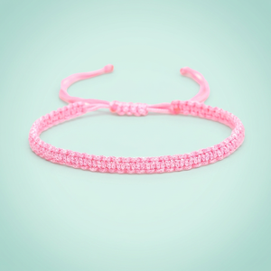 Handmade Baby Pink <b>String</b> <b>Bracelet</b> Lucky Protection Matching <b>Bracelets</b> for Couple Lover Family Friends Women Men - Product Image 3