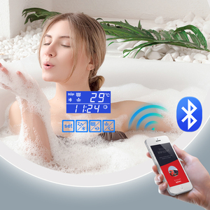 Miroir de luxe moderne ovale éclairé or salle de bain LED mural intelligent avec écran tactile antibuée Fonction grossissante évaluée IP44 - Product Image 5