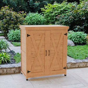 Cobertizos de Almacenamiento para Jardín, Resistentes al Agua, Ecológicos, con Certificación FSC, y Mesa de Trabajo de <span class=keywords><strong>Madera</strong></span> para Exteriores - Product Image 2