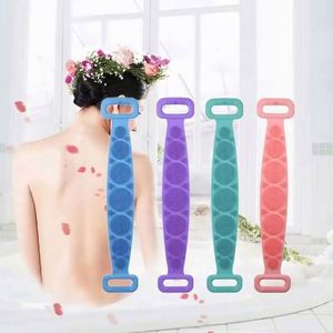 Body <b>Sponge</b> Silica Gel Back Brushes <b>Bath</b> Towels Scrubber Rubbing Back Peeling Massage Shower Belt Extended Skin Clean - Product Image 2