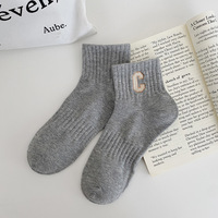 Vente en gros de chaussettes de Sport en coton respirantes, courtes et personnalisées