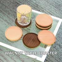 Meilleur prix, sous-verres durables en bois de hêtre non fini, faits à la main, couleur et logo personnalisés, en gros, pour gravure laser, objets d'art et de collection