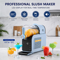 Machine à slush 2 en 1, machine à slush et à glace molle pour usage domestique et petites entreprises, CE&CB, machine à boissons glacées automatique 1,8 L