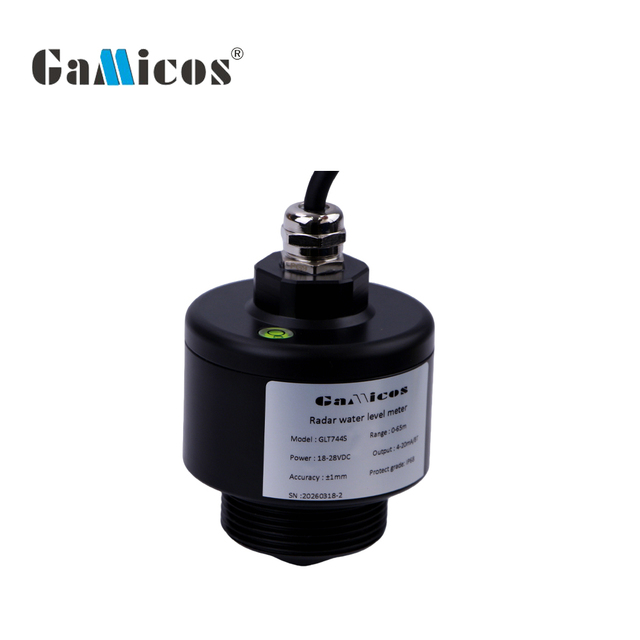 GLT744S 80GHz FMCW Radar Level Gauge 65m Distance ±1mm High Accuracy IP68 Non-contact Level Sensor with 4-20mA RS485 Output