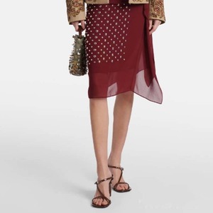 Sandalias de tacón grueso para mujer con punta cuadrada, detalle de hebilla y correa trasera en el tobillo, zapatos de lujo para dama - Product Image 5