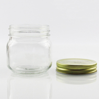 Customize Coconut Oil and Fruit Jam Use 250ml 8oz Unique Glass Jar with Screw Cap