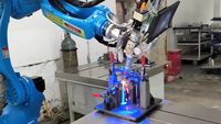 Robot de Soldadura Mecánico Industrial Inteligente de Seis Ejes, Máquina de Soldadura Láser