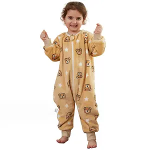 बेबी पजामा पहनें अनुकूलन योग्य नवजात शिशु रोम्पर्स ज़िपर कपड़े बेबी स्लीपसूट