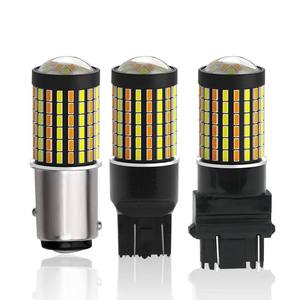 หลอดไฟ LED สองสี 1157 BAY15D สวิตช์แบ็ค สีเหลืองอำพัน/สีขาว ไฟเลี้ยวพร้อมฟังก์ชั่น DRL 1200Lm สภาพใหม่สำหรับรถยนต์ - Product Image 2