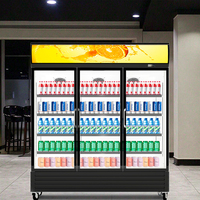 Réfrigérateur de supermarché commercial multi-ponts refroidisseur de boissons en verre refroidisseur de boissons présentoir de boissons réfrigérateur