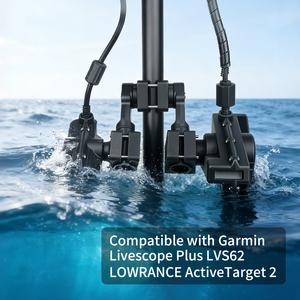 VINmounts LVS62 ActiveTarget 2 Dual Compatible Live Sonar Mount Multi Mode Real Time Fish Finder <b>Bracket</b> 360 Rotatable Kayak - Product Image 5