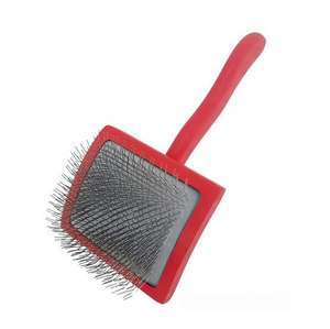 Brosse lisse de toilettage et de nettoyage des poils d'animaux en plastique avec épingles de 1 pouce de long pour chien et chat vente en gros - Product Image 1