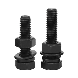 สลักเกลียวหัวหกเหลี่ยม8.8/10.9/12.9ทนแรงดึงสูงเหล็กกล้าคาร์บอนเพลน - Product Image 3