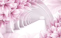 3D 5D 8D Bunga Yang Indah Seri TV Latar Belakang Dinding Mural Foto Wallpaper