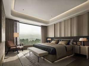 Элитный современный спальный гарнитур с настраиваемым шкафом и прикроватными тумбочками – высококачественная мебель для отелей и жилых проектов - Product Image 2