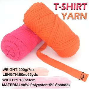 Premium Soft High Tenacity Eco-Friendly T-Shirt Yarn Crochet Knitting 100% Polyester Washable Chunky DIY <b>Baskets</b> Bags Home Decor - Product Image 3