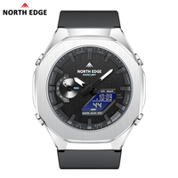 Relojes de Pulsera para Hombre de Lujo de la Marca North Edge OEM, Multifunción, Cronómetro, Fecha Automática, Reloj Deportivo de Cuarzo Digital a Prueba de Agua