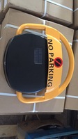 Leyixi LB-1039 Verrou de stationnement solaire télécommandé sans fil avec batterie DC 6V portée 15m Jaune citron
