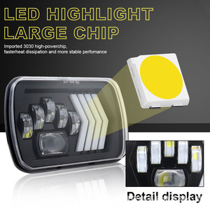 7 Inch Wrangler <b>Led</b> <b>Headlights</b> 12000 Lm With Arrow Turn Signals For Car Modification - Product Image 2
