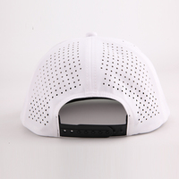 Casquette 7 Panneau Personnalisée Hip Hop Flat Bill Broderie 3D Logo Unisexe Nylon Gorras Imperméable Découpé au Laser Perforé Trou Casquette Snapback