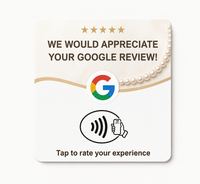Support de table avec code QR dynamique Google Review en PVC et NFC pour menu de restaurant, Instagram, Facebook, LinkedIn
