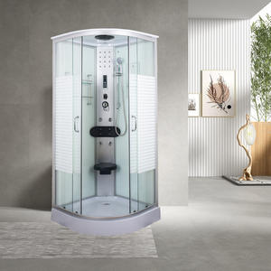 Mampara de <span class=keywords><strong>Ducha</strong></span> de Vidrio Templado Personalizada LML, 8 mm, Acero Inoxidable, Estilo Moderno, <span class=keywords><strong>para</strong></span> Uso en Hoteles, Cabina de Baño <span class=keywords><strong>Interior</strong></span> - Product Image 1