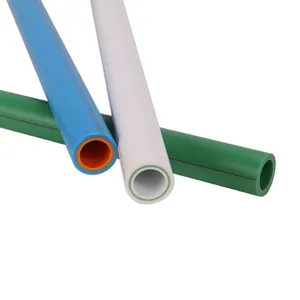 PPR Glass Fiber Plumbing Pipe fiberglass reinforced pp-r pipe polypropylene tube