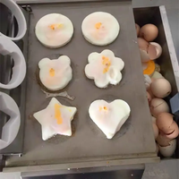 Machine électrique commerciale d'omelette d'oeuf frit d'acier inoxydable de 6 morceaux faisant la machine