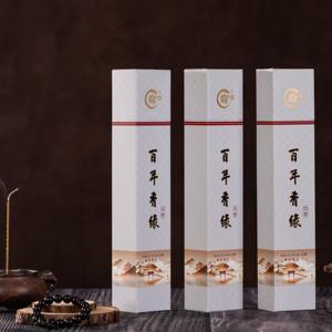 ธูปหอมไม้กฤษณาธรรมชาติแบบขายส่งจากโรงงาน เป็นมิตรกับสิ่งแวดล้อม พร้อมคำมงคลสีทองขนาดเล็ก ติดทนนาน 45 นาที กลิ่นหอม - Product Image 5