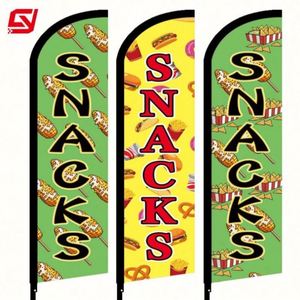 Banderas Personalizadas de Poliéster 100% con Impresión Digital, Banderas de Plumas para Barbería, Venta al Por Mayor de Fábrica - Product Image 3