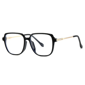 TR90 thời trang kính mắt cho phụ nữ vuông màu xanh Chặn ánh sáng kính lớn khung kim loại Kính mắt khung thiết kế - Product Image 3