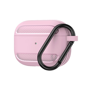 เคสซิลิโคนกันกระแทก คาร์บอนไฟเบอร์ TPU พร้อมห่วงเกี่ยวหูฟัง สำหรับ Apple AirPods 1/2 อุปกรณ์เสริมหูฟัง - Product Image 3