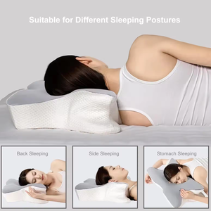 Almohada Cervical para Aliviar el <span class=keywords><strong>Dolor</strong></span> <span class=keywords><strong>de</strong></span> Cuello, Ortopédica Ergonómica <span class=keywords><strong>de</strong></span> Espuma Viscoelástica, Suave <span class=keywords><strong>y</strong></span> Transpirable para Dormir en Casa - Product Image 5