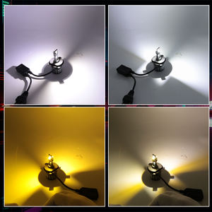 Universal Tri Colors Change Luces LED Para Automovtive 9005 9006 H7 Faros LED Para Autos Phares HB3 HB4 H4 <span class=keywords><strong>Voiture</strong></span> LED Ampoules - Product Image 4