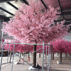 تخصيص الزخرفية الحرير الاصطناعي قوس الأزهار ساكورا شجرة أزهار الكرز أشجار زهرة الديكور فو شجرة الزفاف - Product Image 4