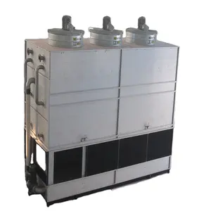 mixed flow series closed cooling tower