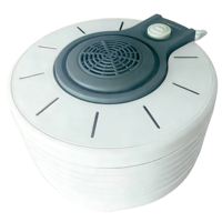 Déshydrateur alimentaire électrique BAIYI 250W pour la maison, 5 plateaux de séchage réglables, 4 réglages de hauteur, commande mécanique, chauffage en cycle de 360°